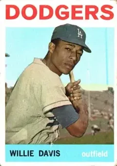 1964 Topps #68 - Willie Davis - Los Angeles Dodgers