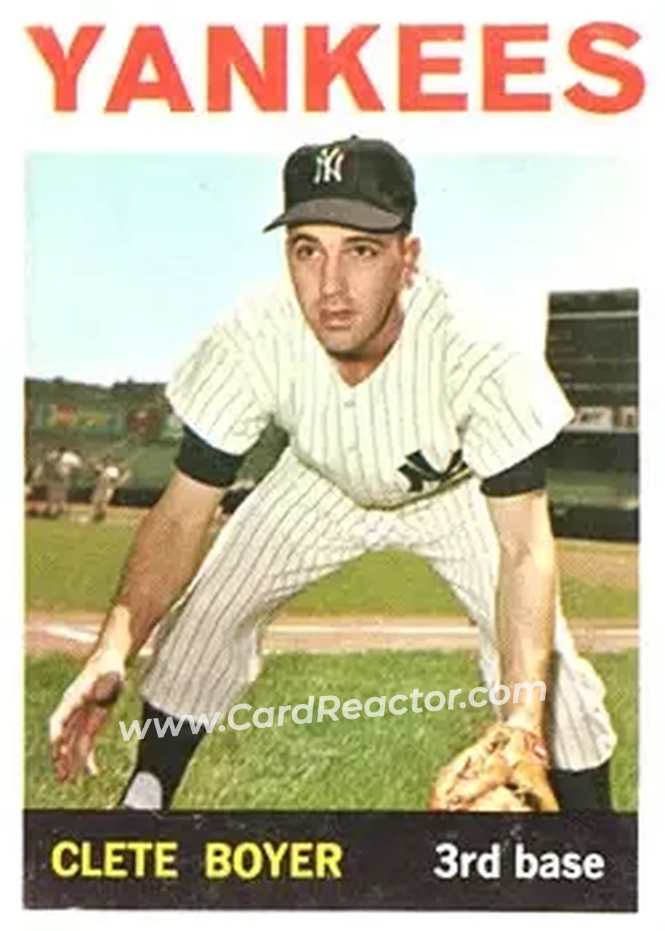 1964 Topps #69 - Cletis Boyer - New York Yankees - Front 1964 Topps #69 - Cletis Boyer - New York Yankees - Front