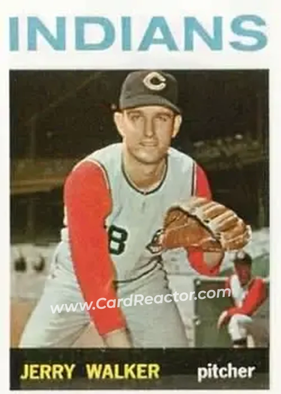 1964 Topps #77 - Jerry Walker - Cleveland Indians - Front