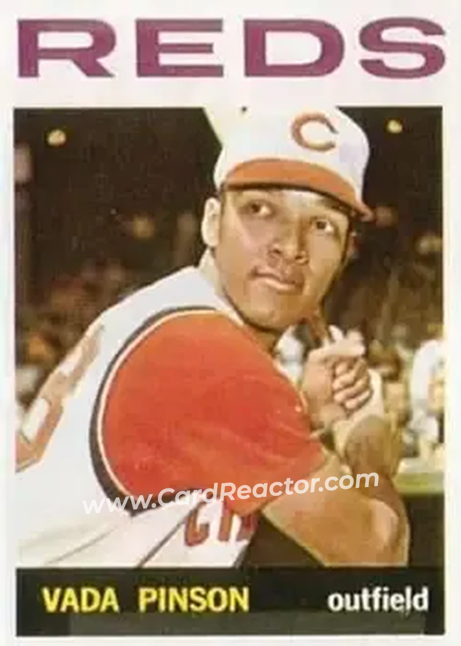 1964 Topps #80 - Vada Pinson - Cincinnati Reds - Front