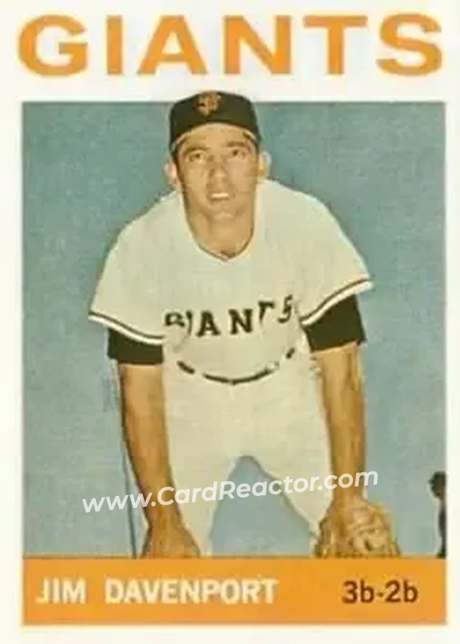 1964 Topps #82 - Jim Davenport - San Francisco Giants - Front