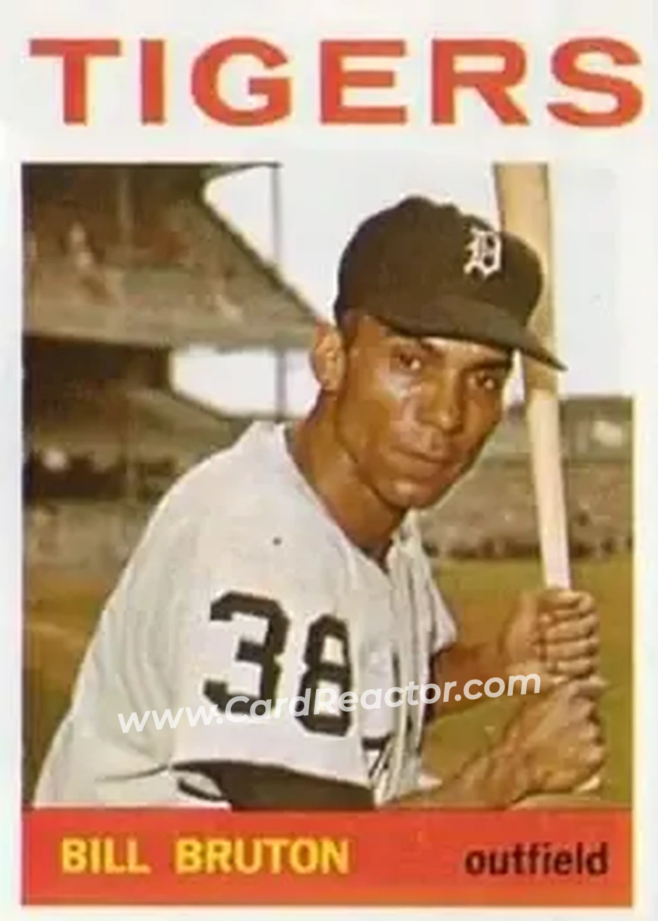 1964 Topps #98 - Bill Bruton - Detroit Tigers - Front