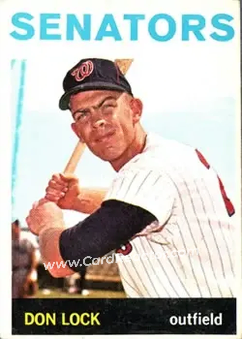1964 Topps #114 - Don Lock - Washington Senators - Front