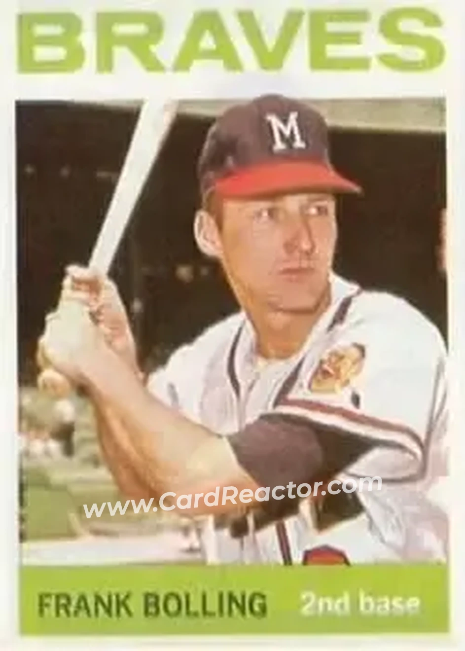 1964 Topps #115 - Frank Bolling - Milwaukee Braves - Front 1964 Topps #115 - Frank Bolling - Milwaukee Braves - Front