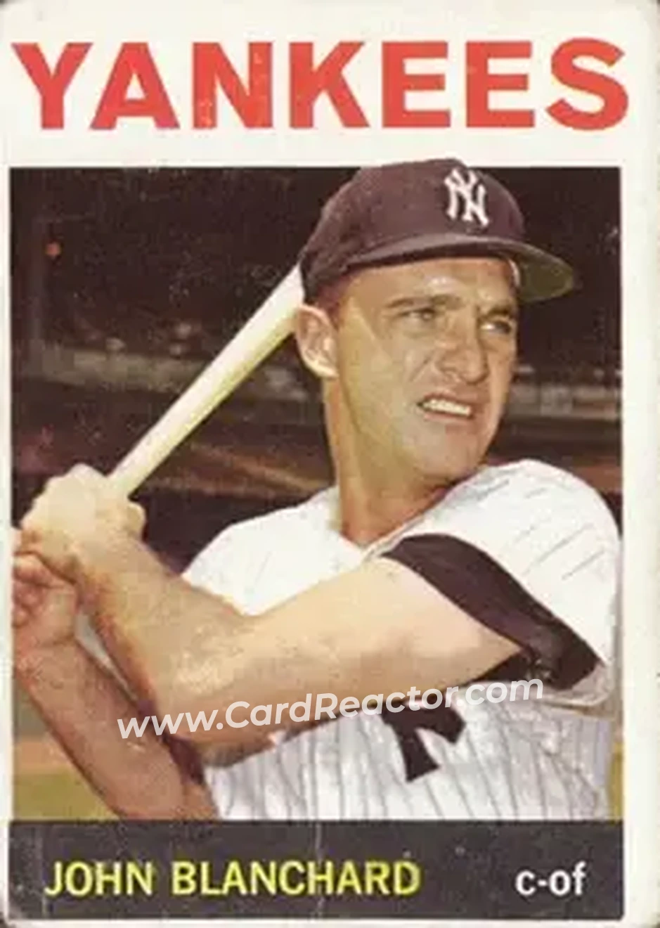 1964 Topps #118 - John Blanchard - New York Yankees - Front 1964 Topps #118 - John Blanchard - New York Yankees - Front