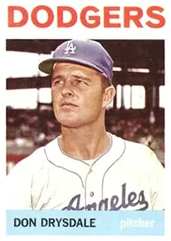 1964 Topps #120 - Don Drysdale - Los Angeles Dodgers