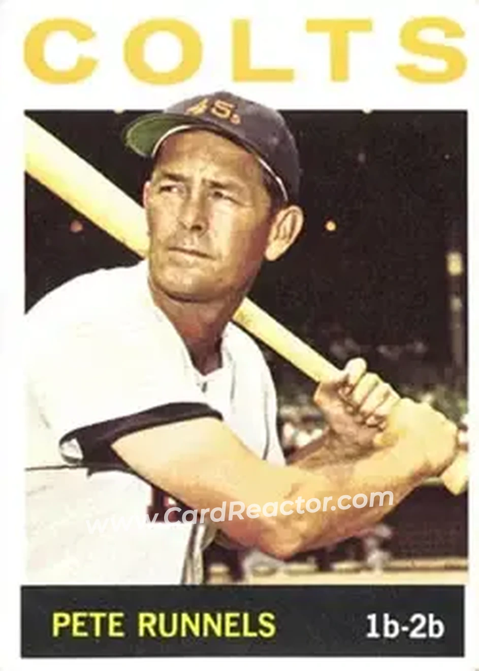 1964 Topps #121 - Pete Runnels - Houston Colt .45s - Front