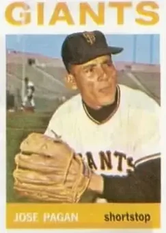 1964 Topps #123 - Jose Pagan - San Francisco Giants