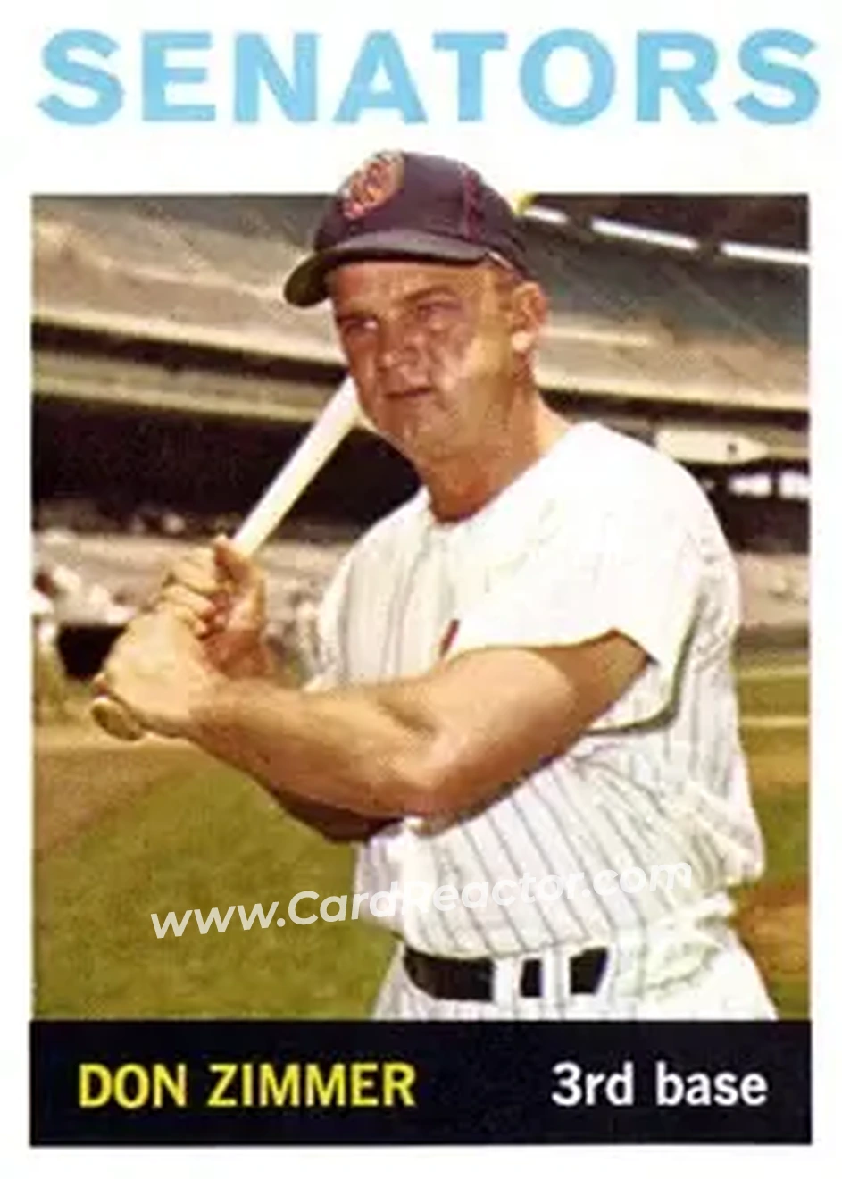 1964 Topps #134 - Don Zimmer - Washington Senators - Front