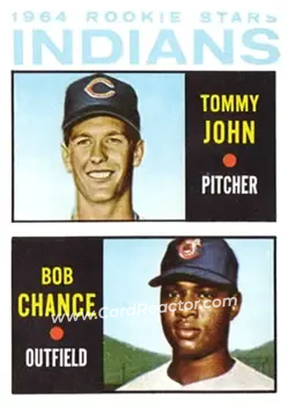 1964 Topps #146 - Bob Chance) - Cleveland Indians - Front 1964 Topps #146 - Bob Chance) - Cleveland Indians - Front
