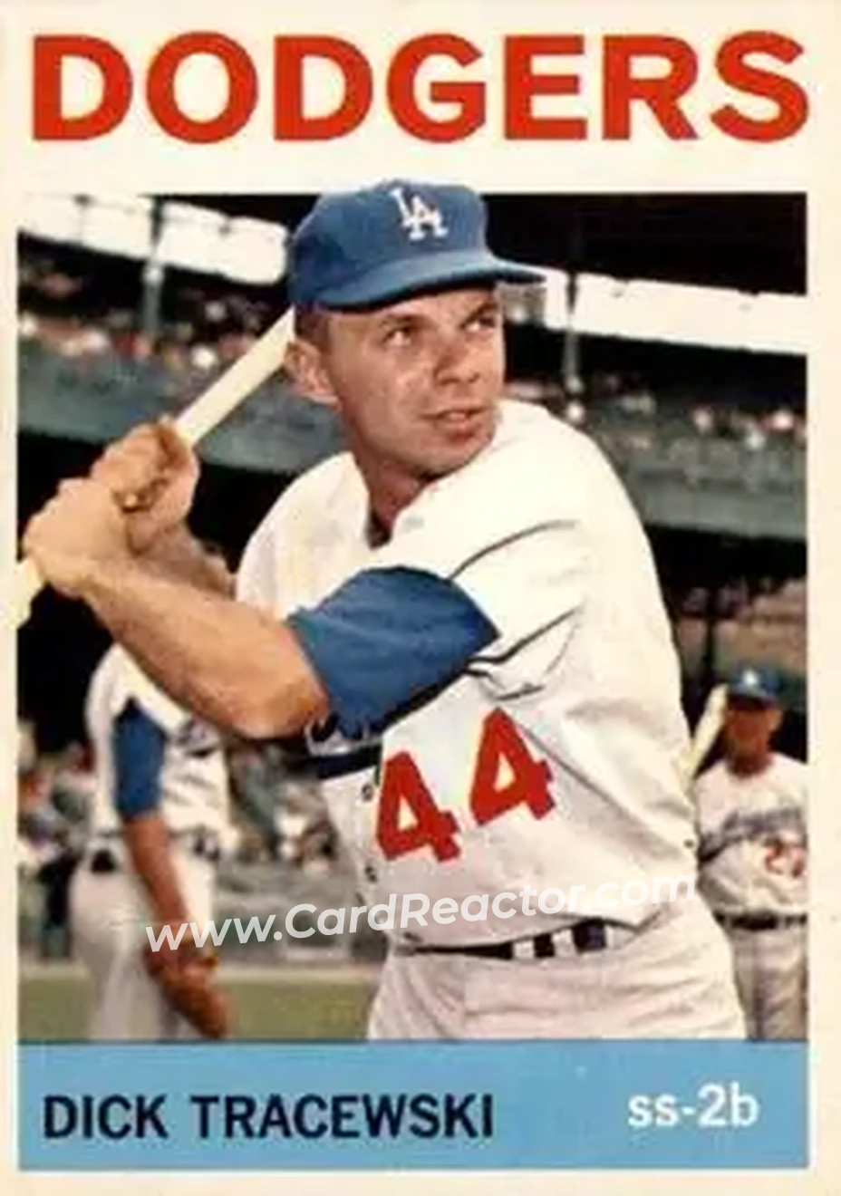 1964 Topps #154 - Dick Tracewski - Los Angeles Dodgers - Front
