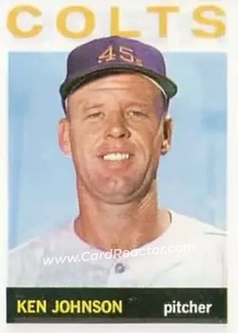 1964 Topps #158 - Ken Johnson - Houston Colt .45s - Front