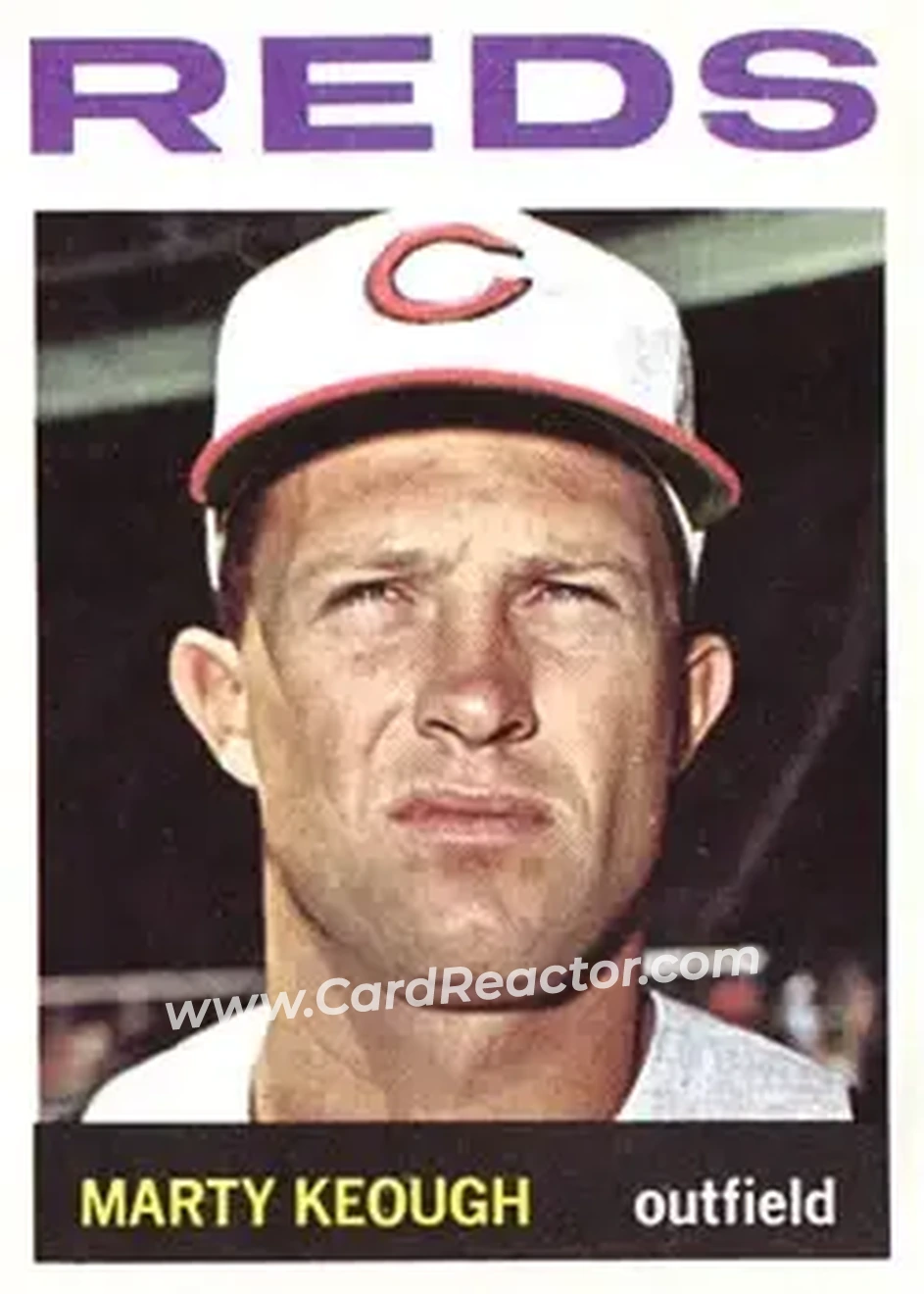 1964 Topps #166 - Marty Keough - Cincinnati Reds - Front 1964 Topps #166 - Marty Keough - Cincinnati Reds - Front