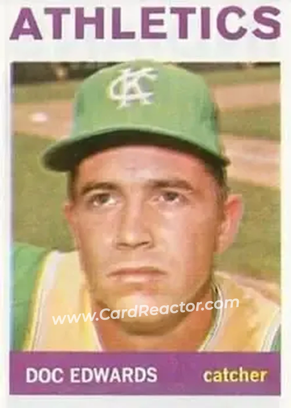 1964 Topps #174 - Doc Edwards - Kansas City Athletics - Front