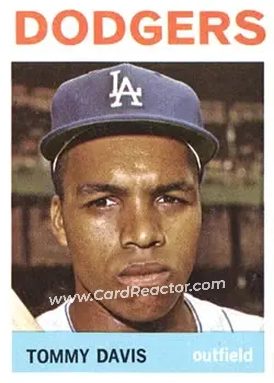 1964 Topps #180 - Tommy Davis - Los Angeles Dodgers - Front