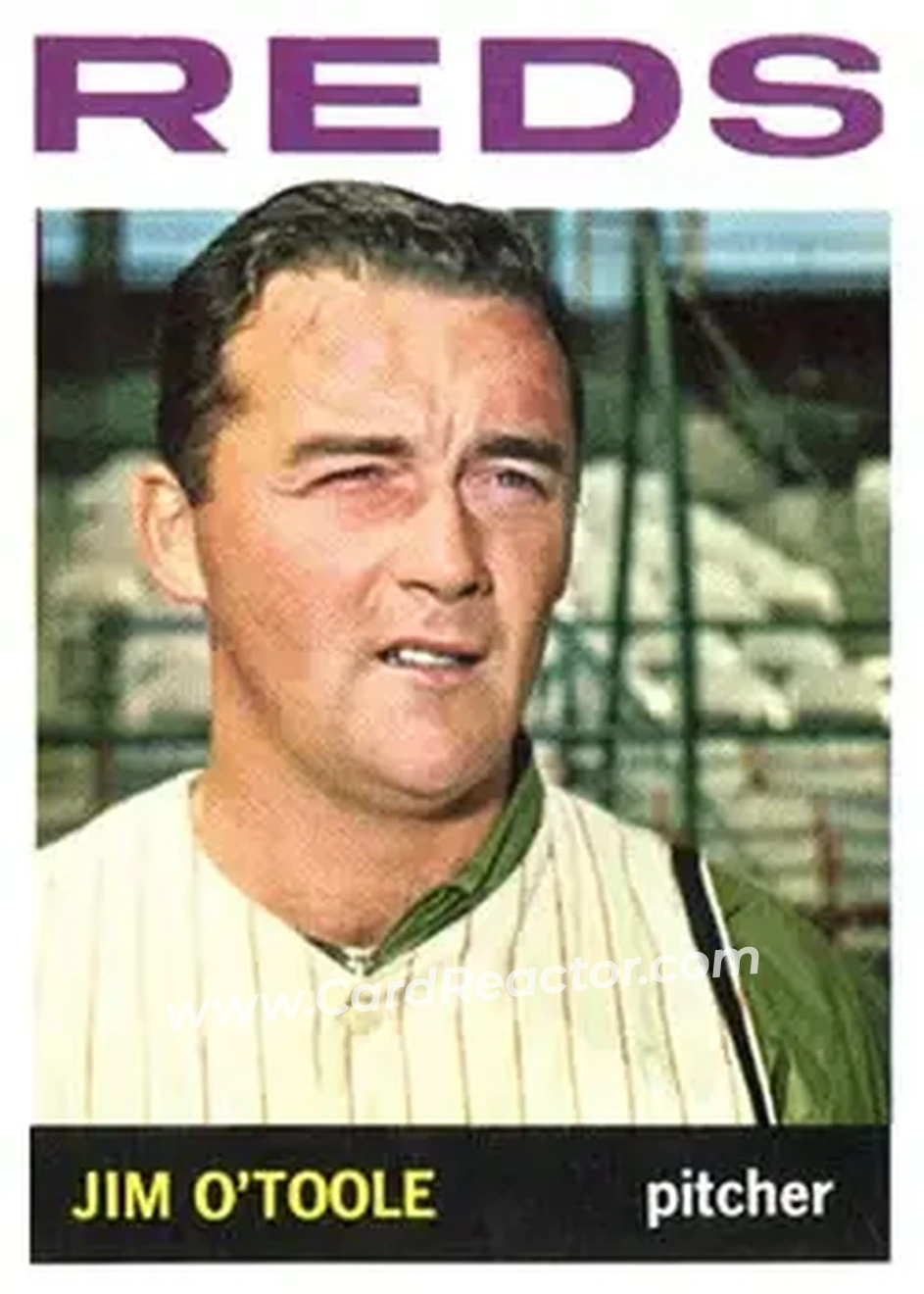 1964 Topps #185 - Jim O'Toole - Cincinnati Reds - Front