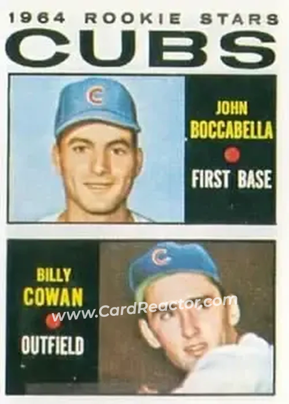 1964 Topps #192 - Billy Cowan) - Chicago Cubs - Front 1964 Topps #192 - Billy Cowan) - Chicago Cubs - Front