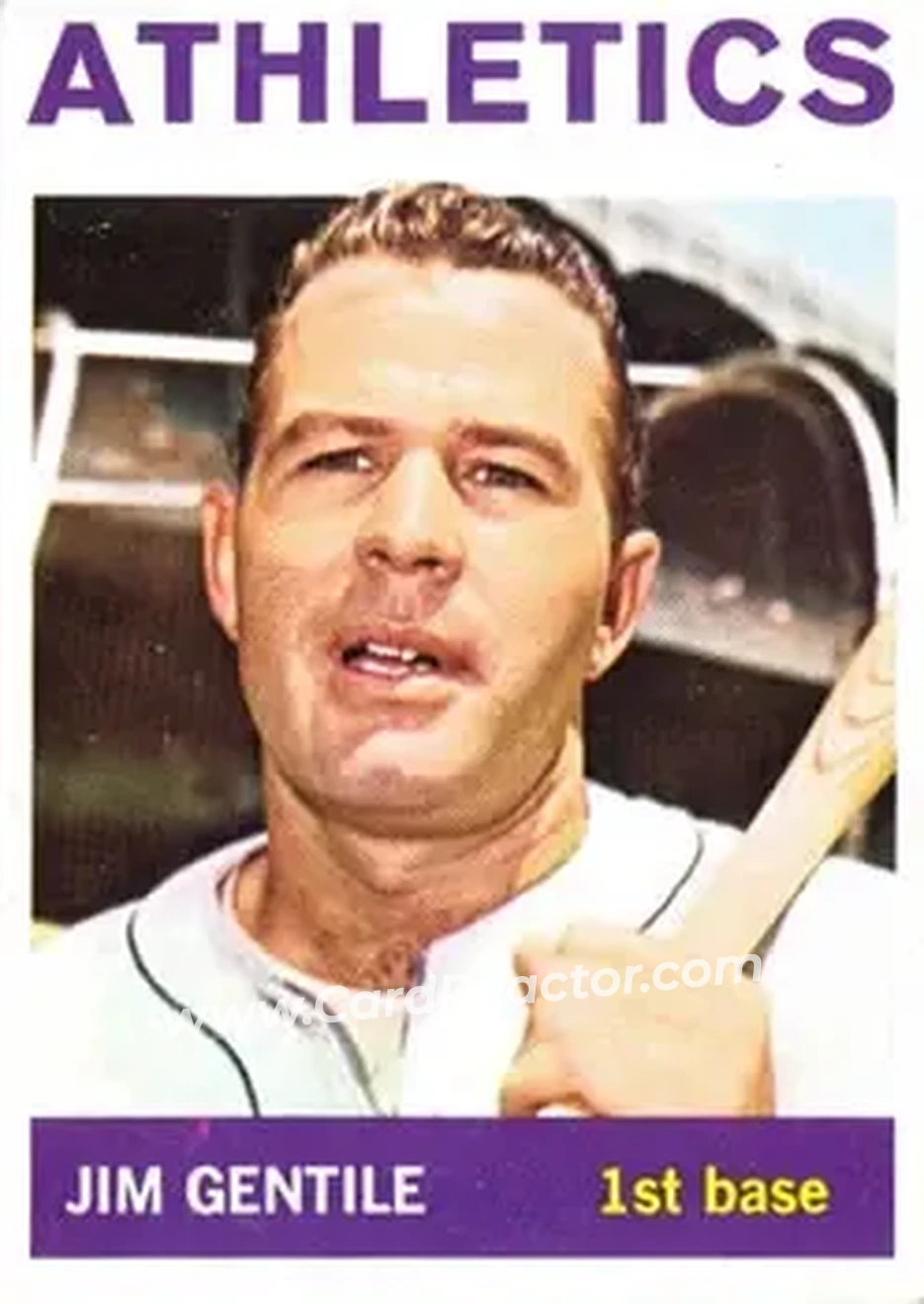1964 Topps #196 - Jim Gentile - Kansas City Athletics - Front