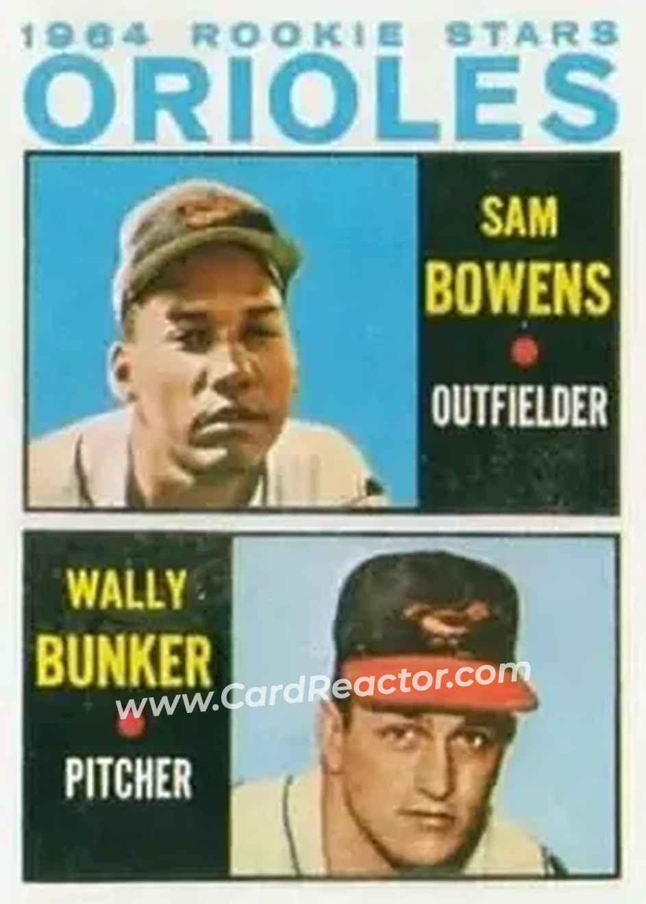 1964 Topps #201 - Wally Bunker) - Baltimore Orioles - Front