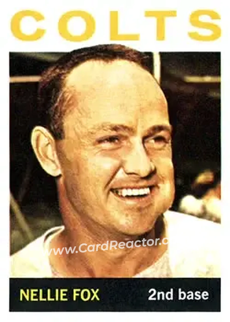 1964 Topps #205 - Nelson Fox - Houston Colt .45s - Front