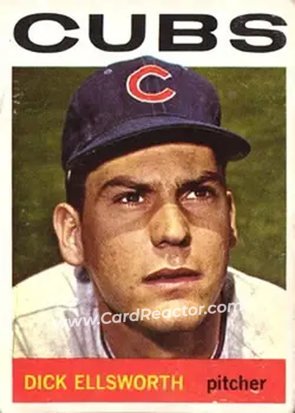 1964 Topps #220 - Dick Ellsworth - Chicago Cubs - Front 1964 Topps #220 - Dick Ellsworth - Chicago Cubs - Front