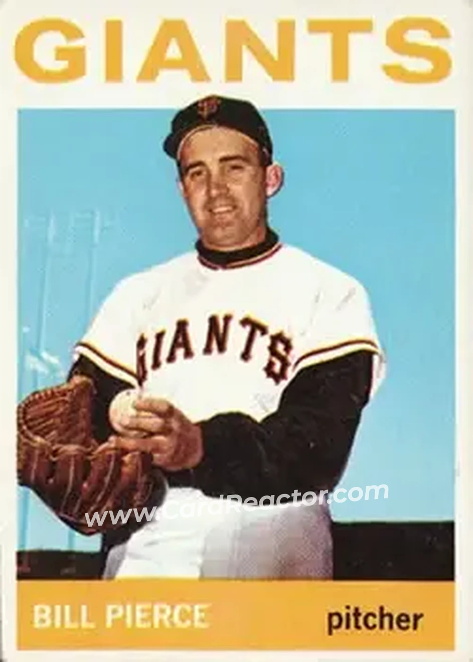1964 Topps #222 - Bill Pierce - San Francisco Giants - Front