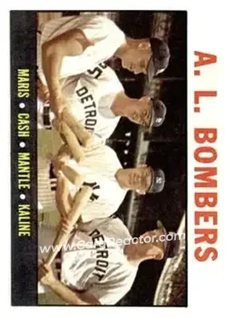 1964 Topps #331 - Norm Cash & Al Kaline & Mickey Mantle & Roger Maris - Detroit Tigers, New York Yankees