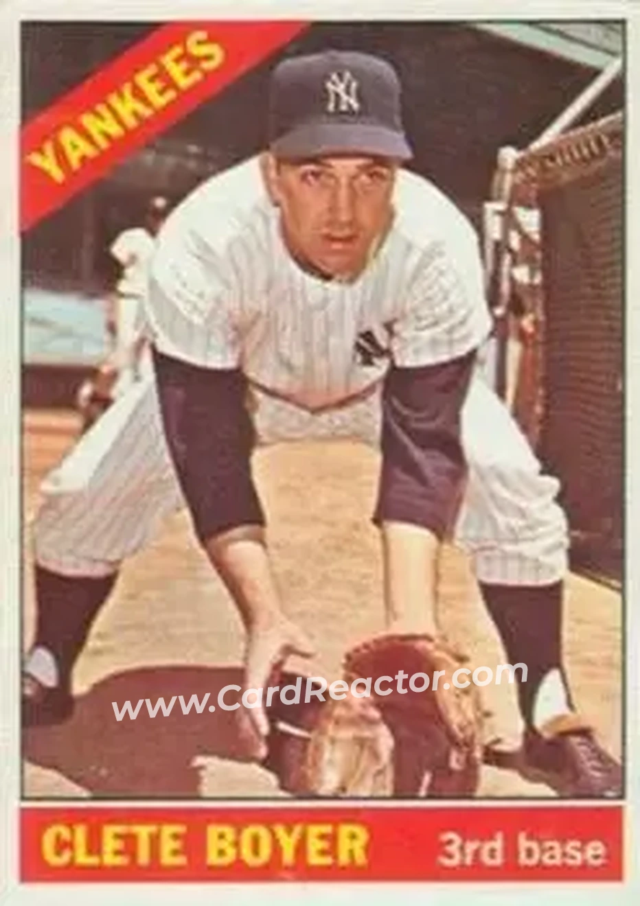 1966 Topps #9 - Cletis Boyer - New York Yankees - Front