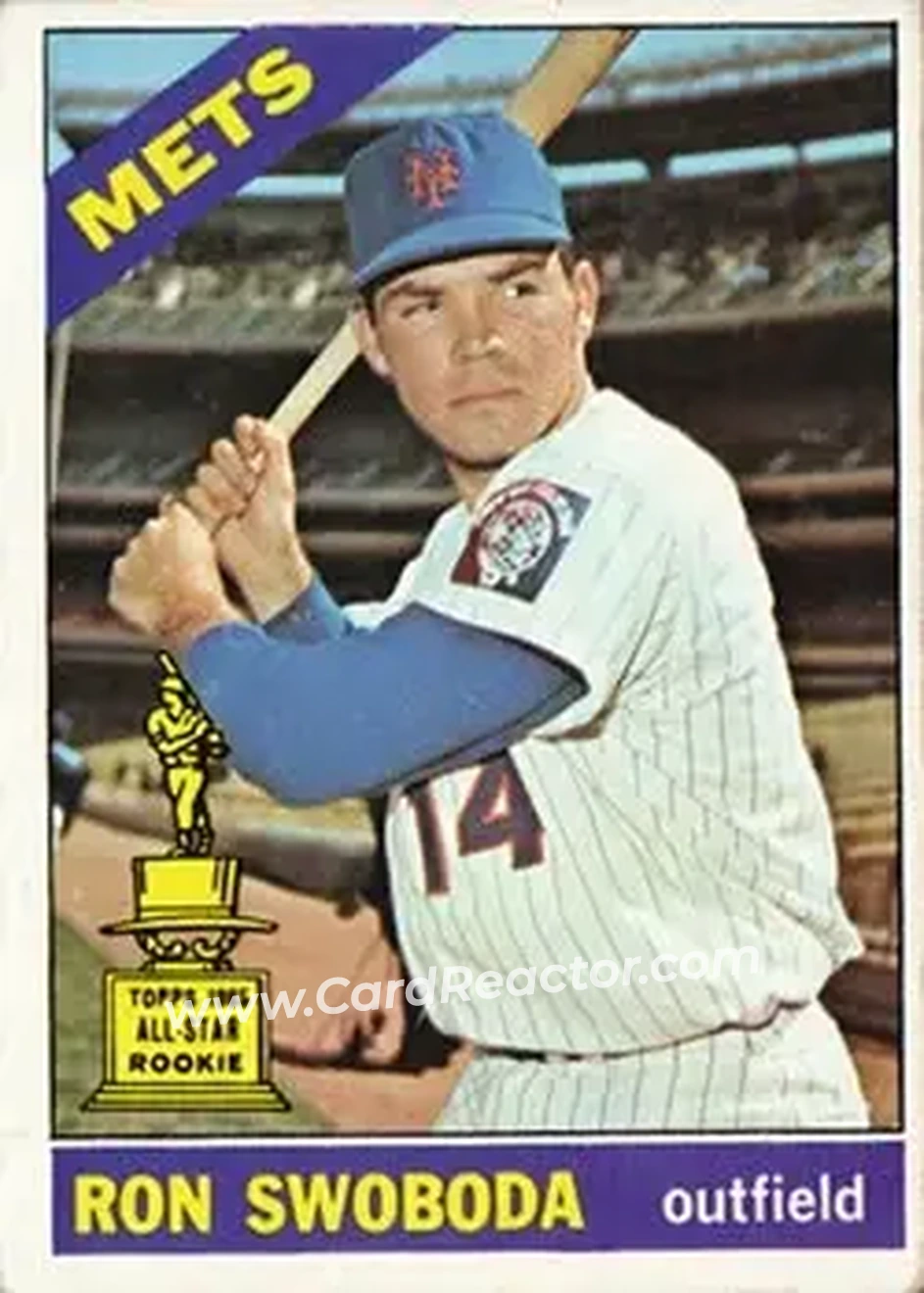 1966 Topps #35 - Ron Swoboda - New York Mets - Front 1966 Topps #35 - Ron Swoboda - New York Mets - Front