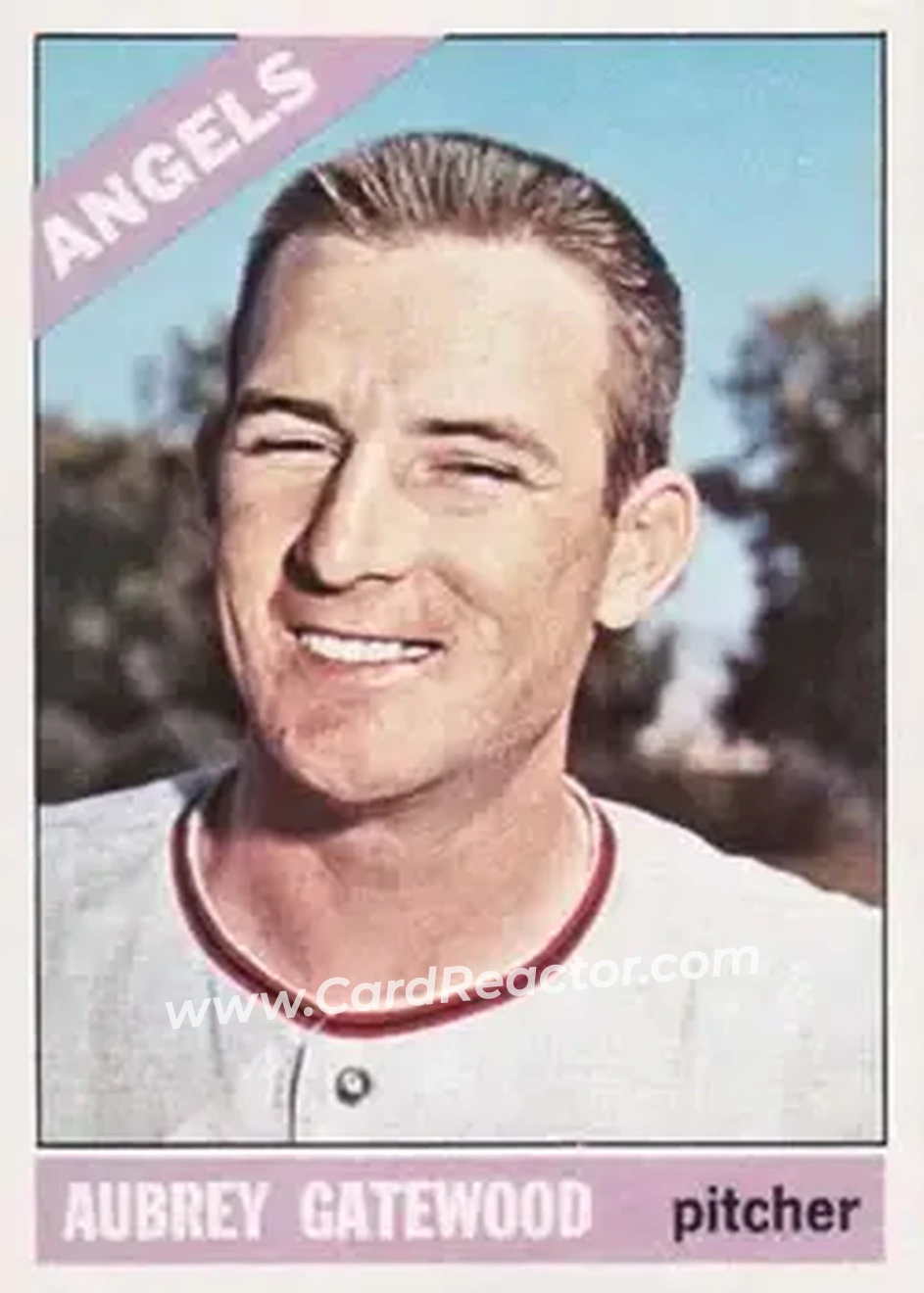 1966 Topps #42 - Aubrey Gatewood - California Angels - Front