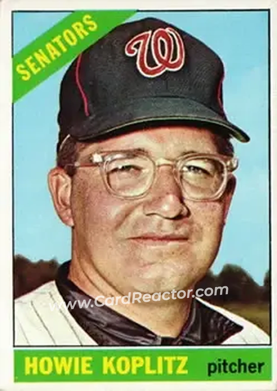 1966 Topps #46 - Howie Koplitz - Washington Senators - Front
