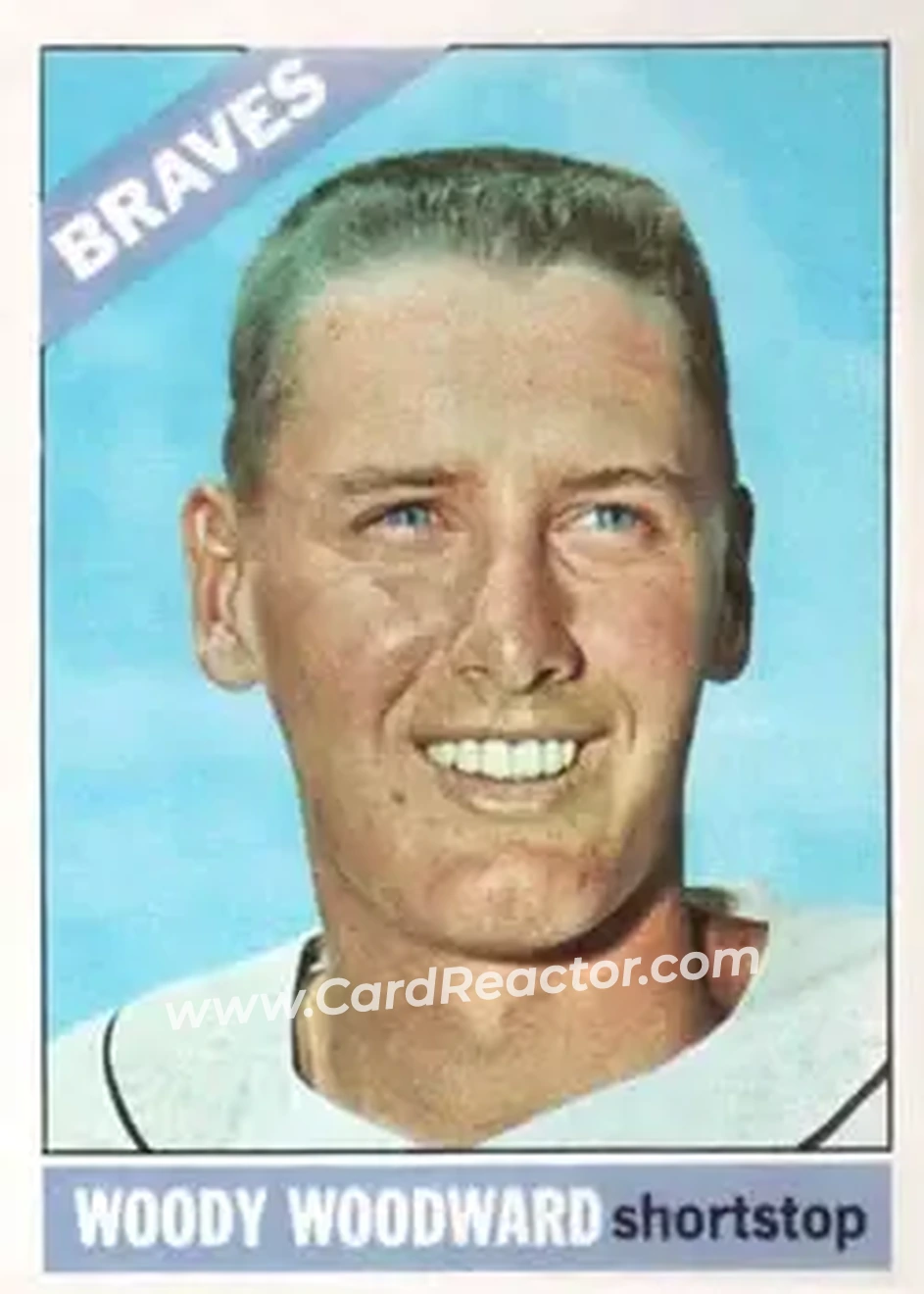 1966 Topps #49 - Woody Woodward - Atlanta Braves - Front