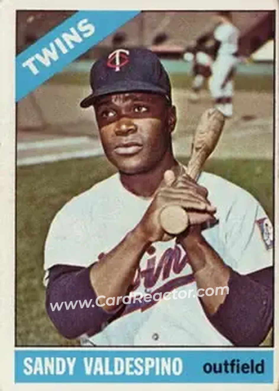 1966 Topps #56 - Sandy Valdespino - Minnesota Twins - Front