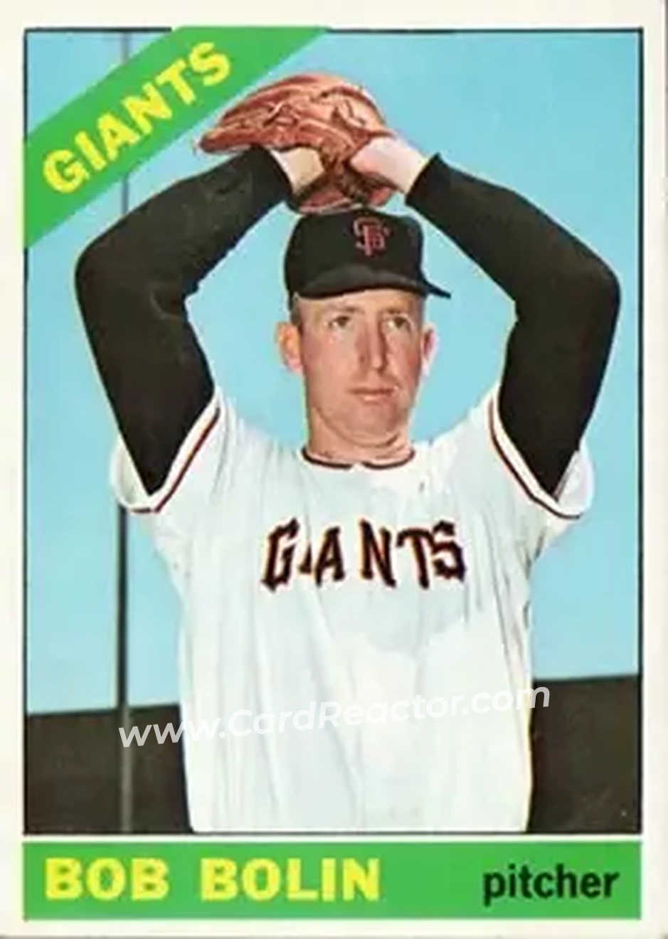 1966 Topps #61 - Bobby Bolin - San Francisco Giants - Front