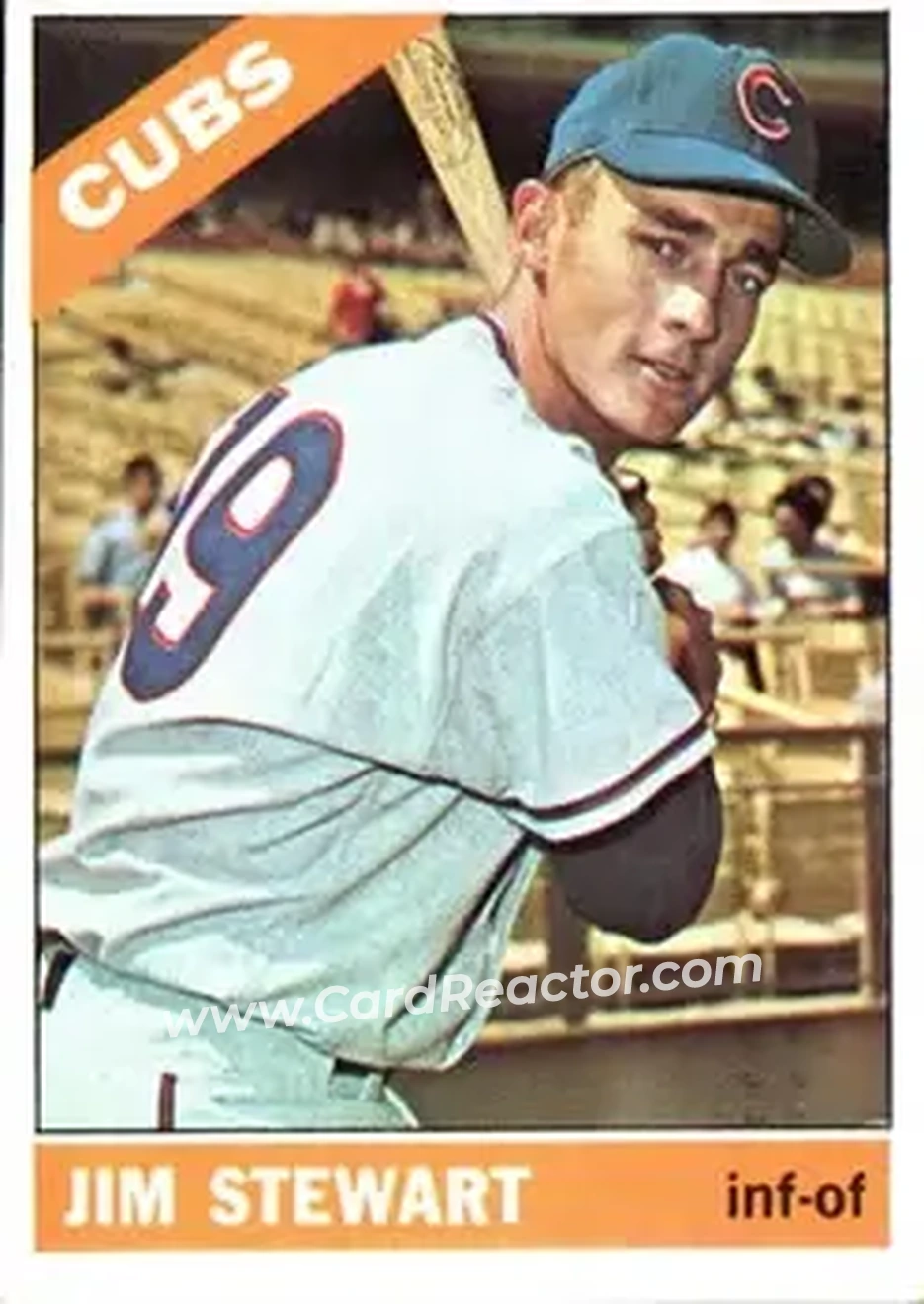 1966 Topps #63 - Jim Stewart - Chicago Cubs - Front