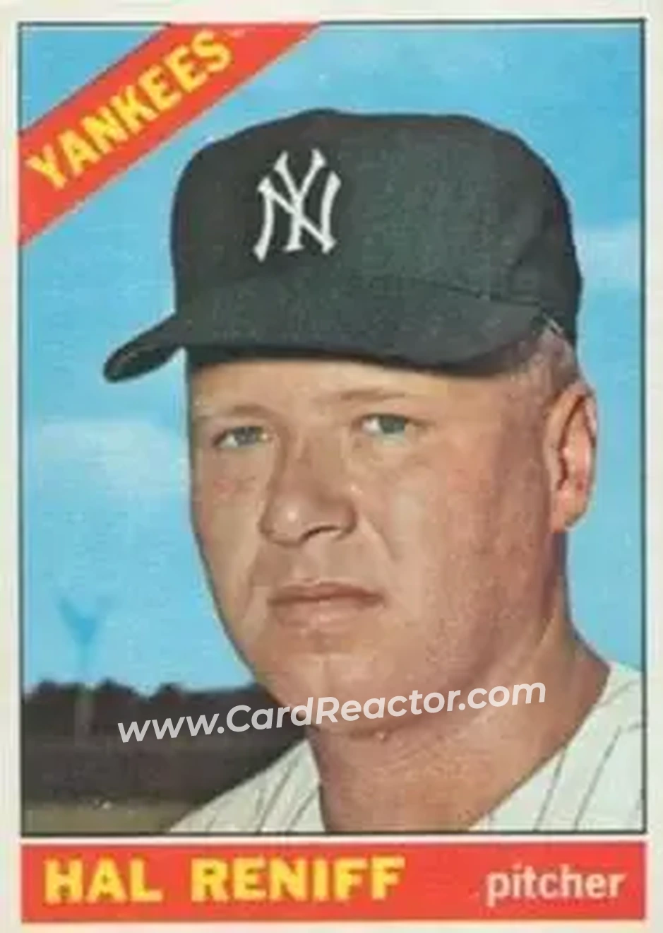1966 Topps #68 - Hal Reniff - New York Yankees - Front