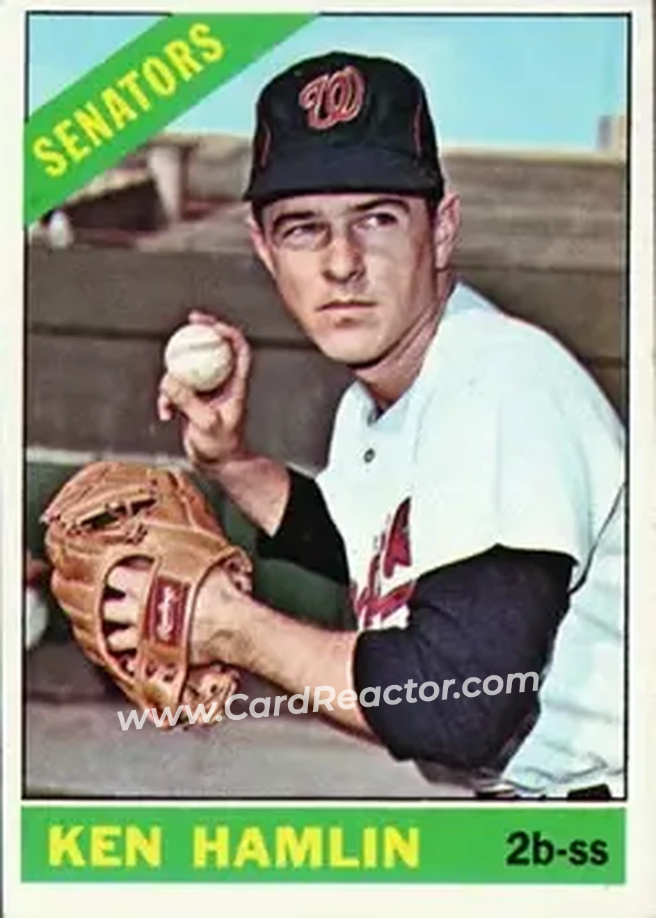1966 Topps #69 - Ken Hamlin - Washington Senators - Front