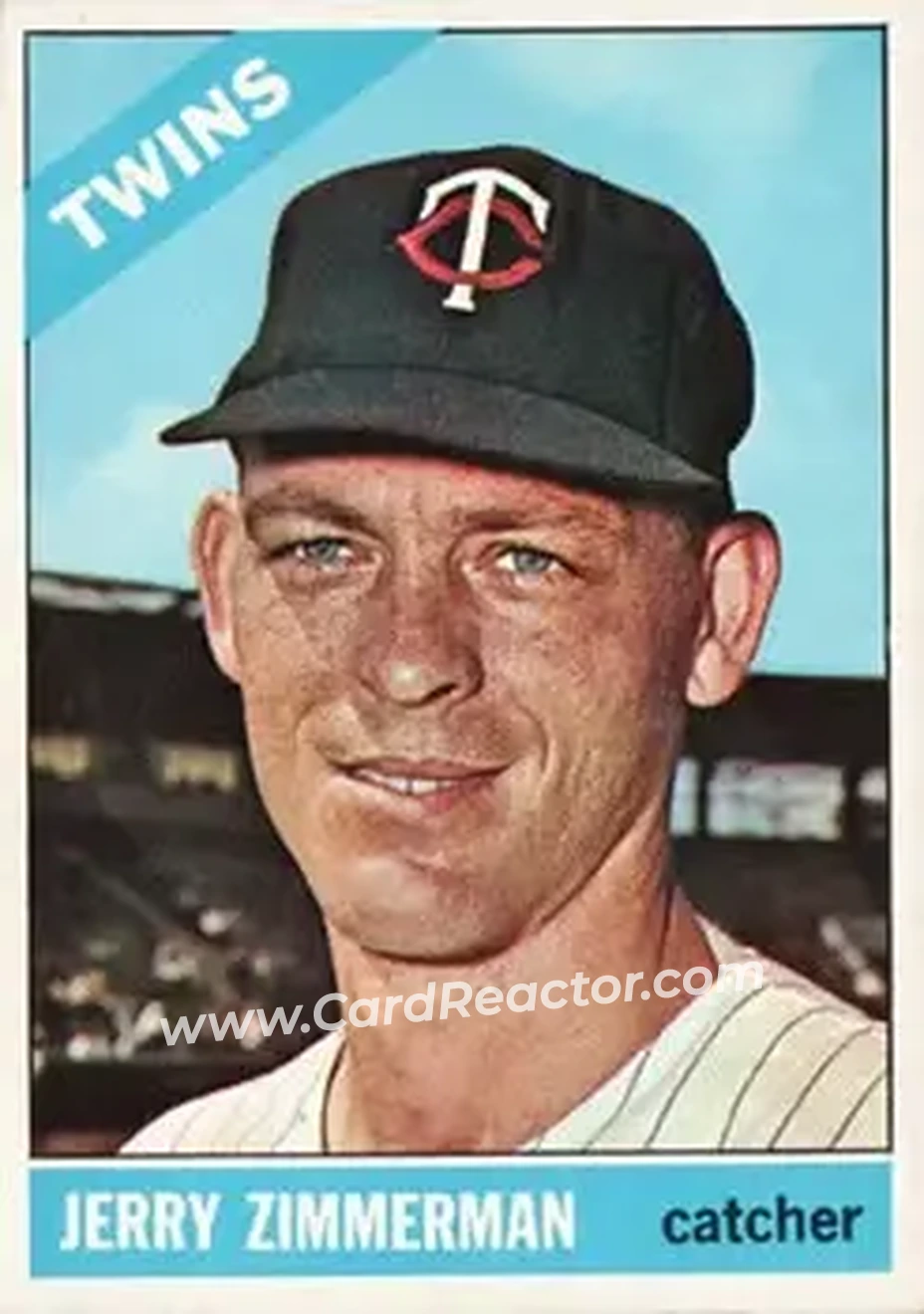 1966 Topps #73 - Jerry Zimmerman - Minnesota Twins - Front 1966 Topps #73 - Jerry Zimmerman - Minnesota Twins - Front