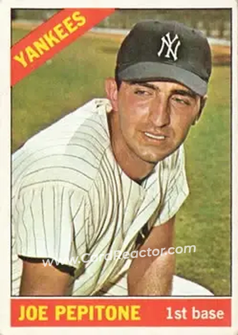 1966 Topps #79 - Joe Pepitone - New York Yankees - Front