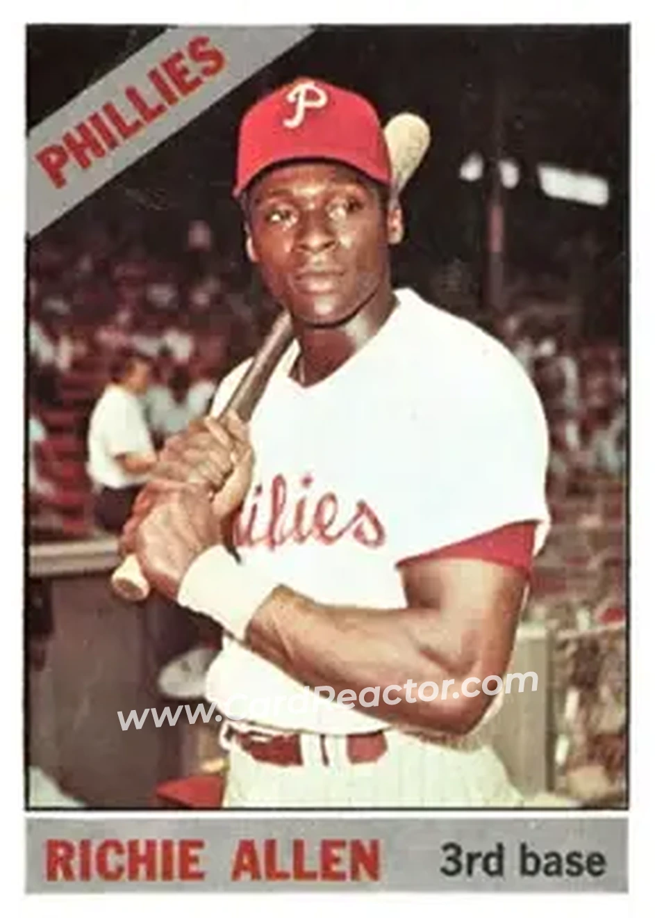 1966 Topps #80 - Richie Allen - Philadelphia Phillies - Front