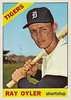1966 Topps #81 - Ray Oyler - Detroit Tigers
