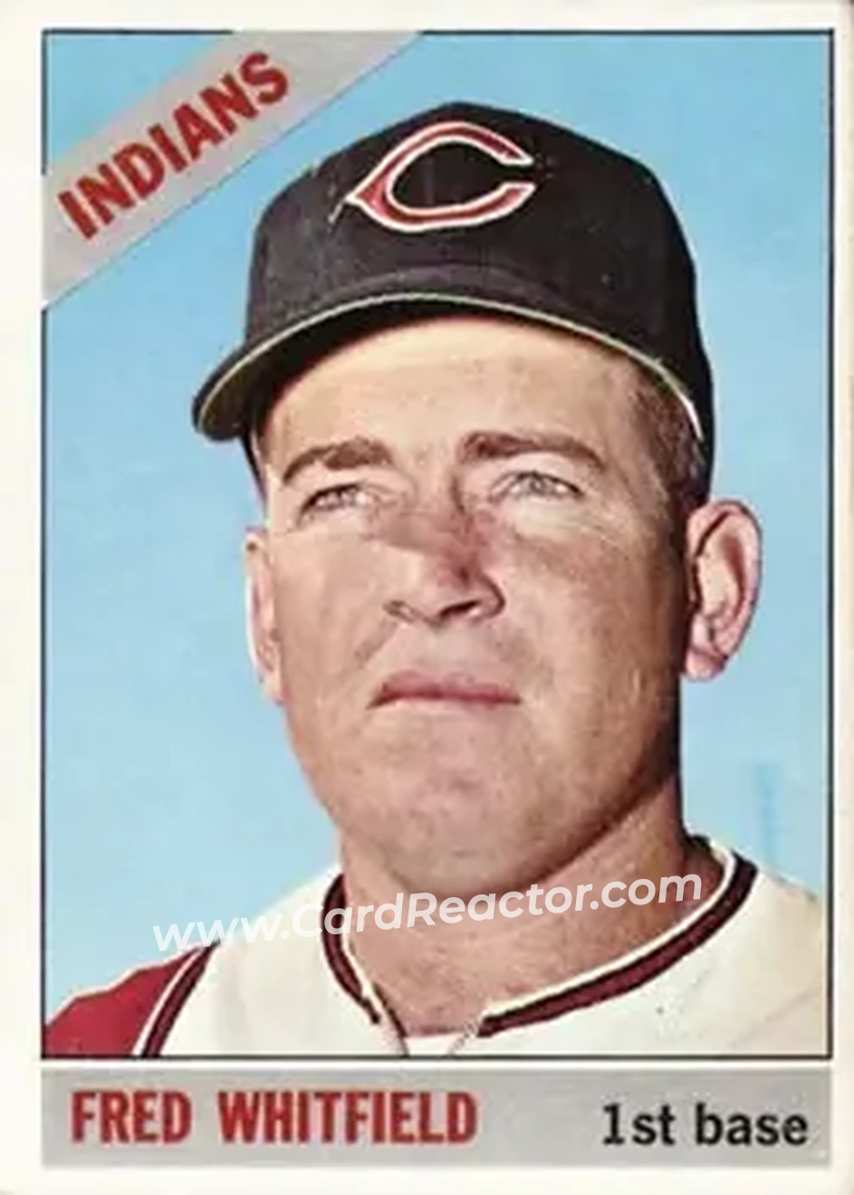 1966 Topps #88 - Fred Whitfield - Cleveland Indians - Front