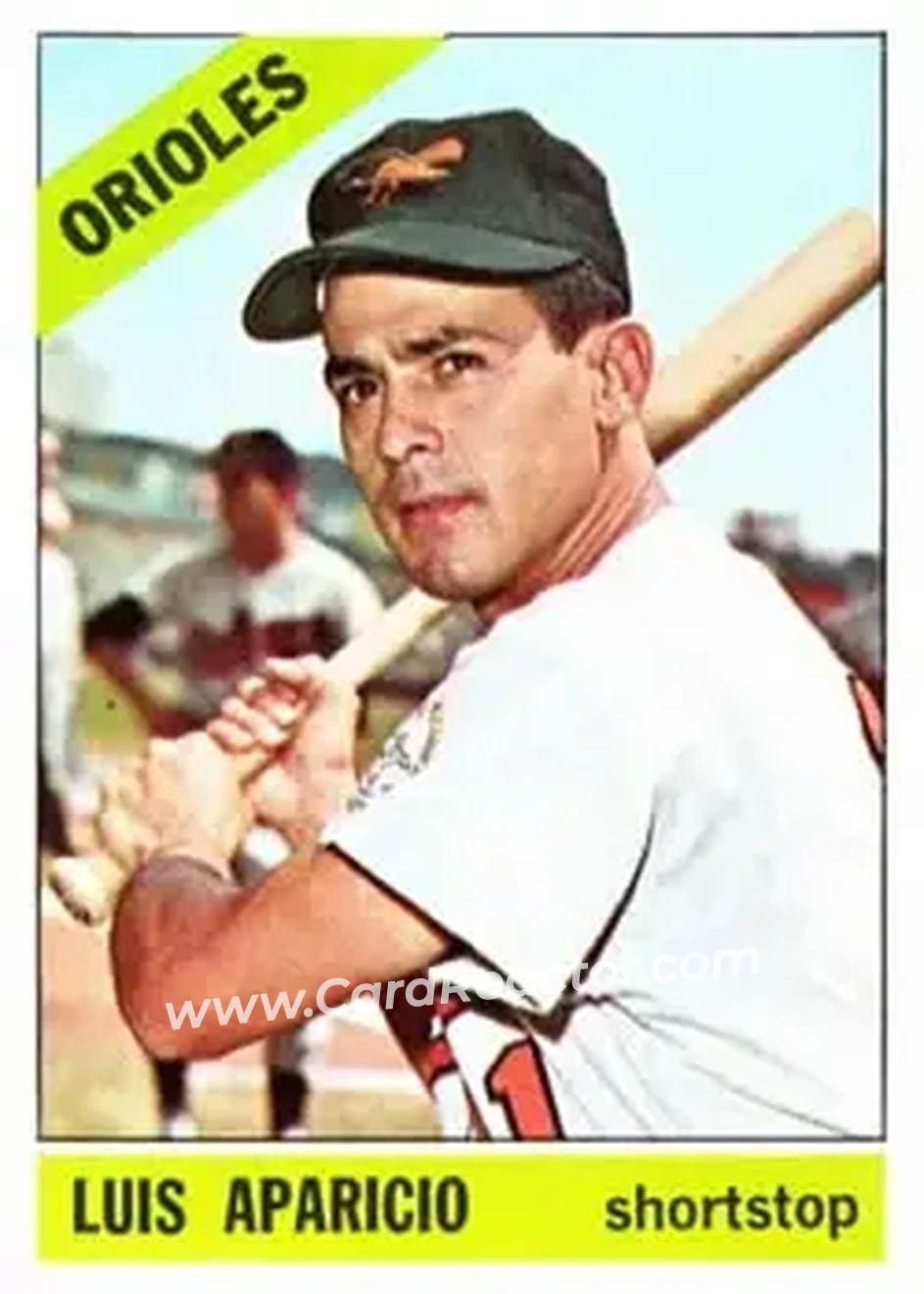 1966 Topps #90 - Luis Aparicio - Baltimore Orioles - Front