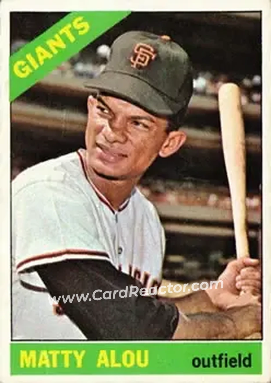 1966 Topps #94 - Matty Alou - San Francisco Giants - Front 1966 Topps #94 - Matty Alou - San Francisco Giants - Front