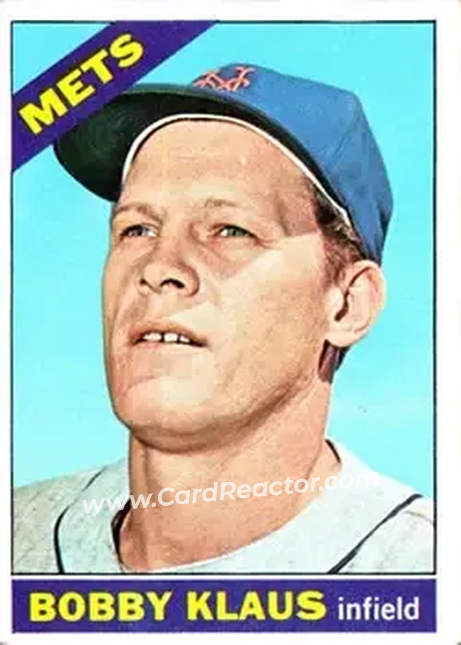 1966 Topps #108 - Bobby Klaus - New York Mets - Front 1966 Topps #108 - Bobby Klaus - New York Mets - Front