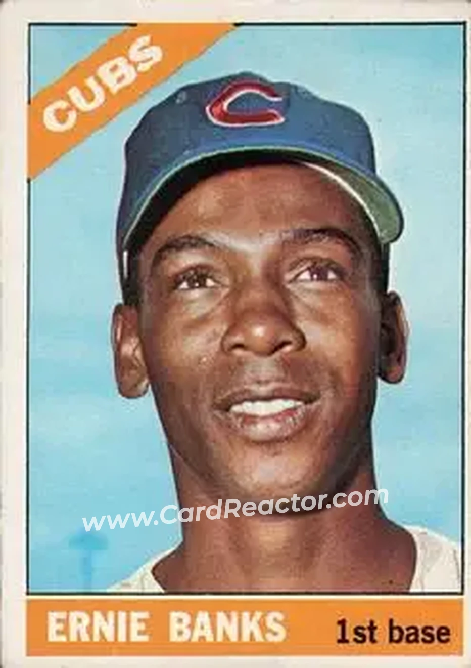 1966 Topps #110 - Ernie Banks - Chicago Cubs - Front