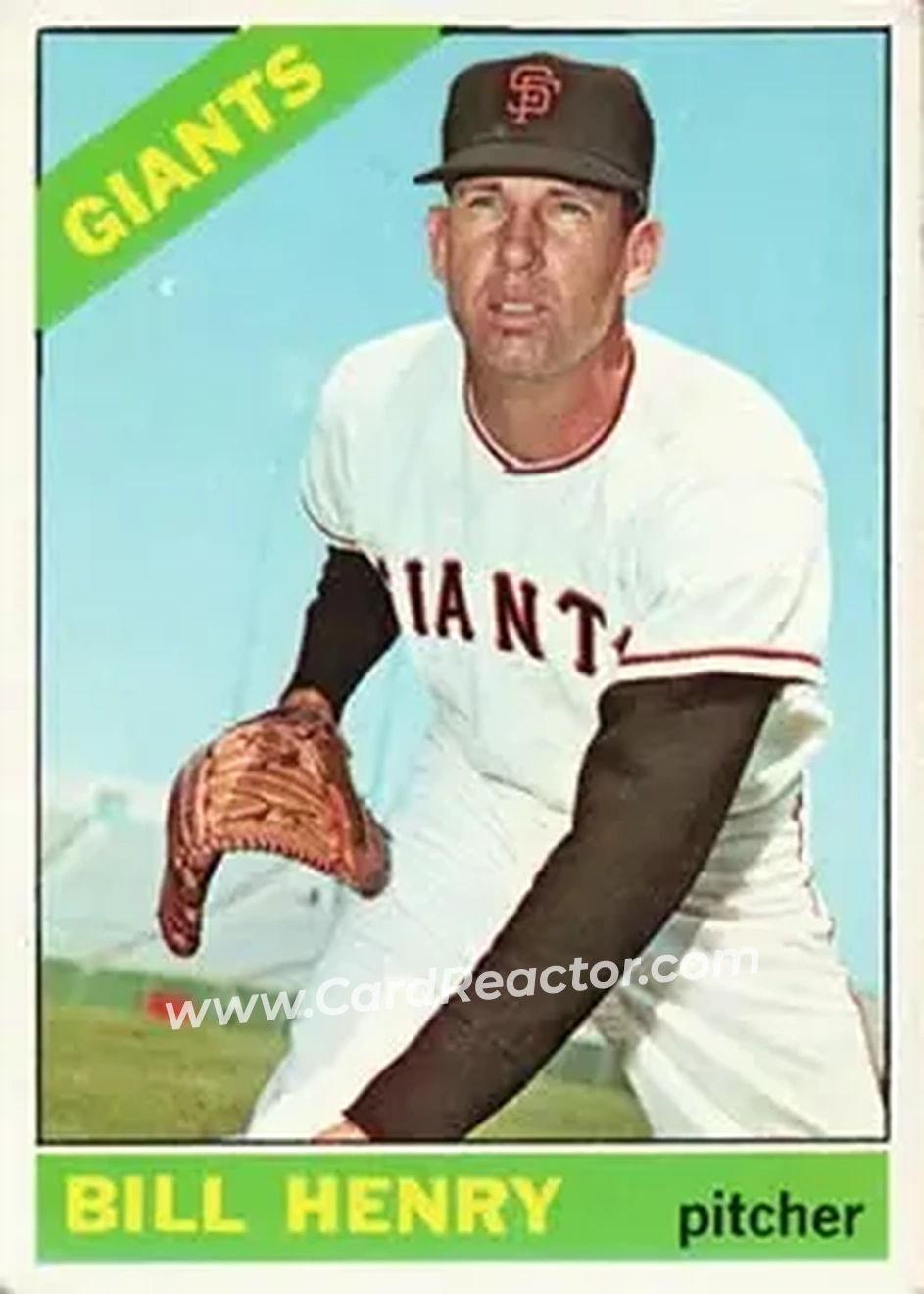 1966 Topps #115 - Bill Henry - San Francisco Giants - Front 1966 Topps #115 - Bill Henry - San Francisco Giants - Front