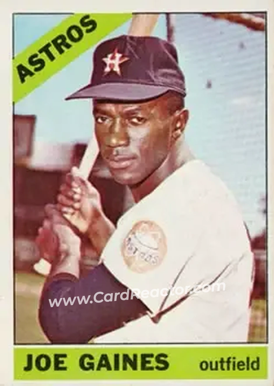 1966 Topps #122 - Joe Gaines - Houston Astros - Front 1966 Topps #122 - Joe Gaines - Houston Astros - Front