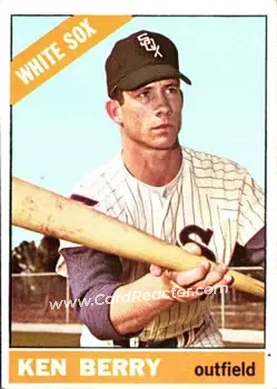 1966 Topps #127 - Ken Berry - Chicago White Sox - Front