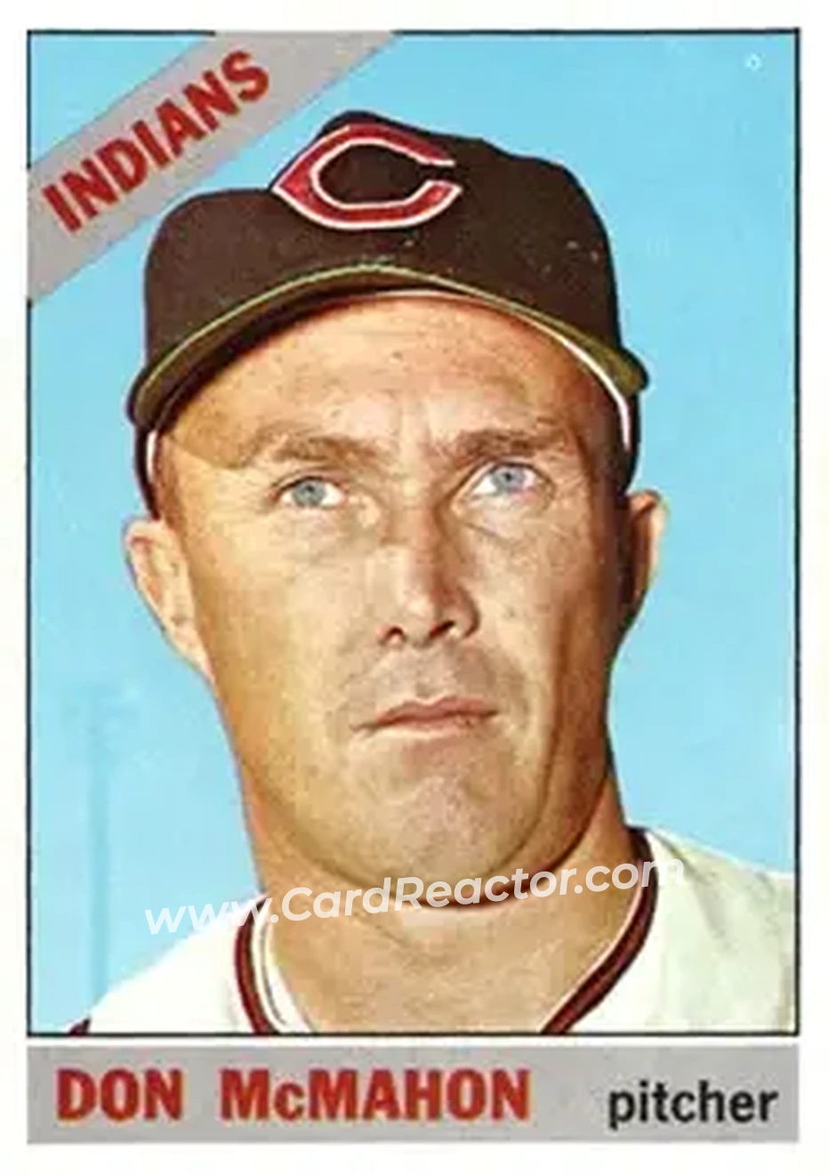 1966 Topps #133 - Don McMahon - Cleveland Indians - Front